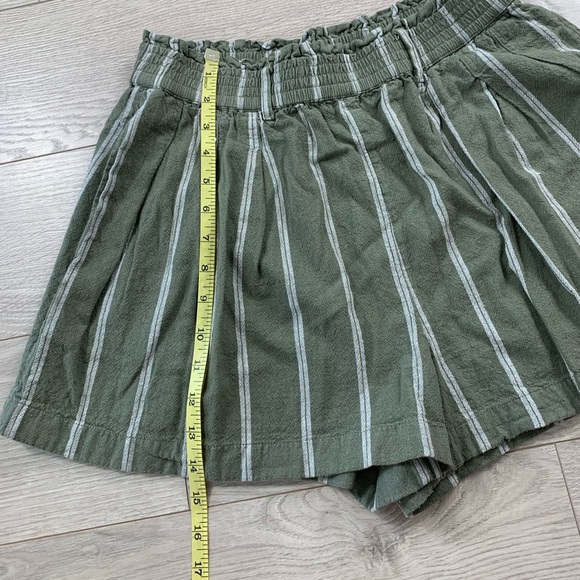AE High-Waisted Paperbag Soft Short Green Stripe - Picture 7 of 13